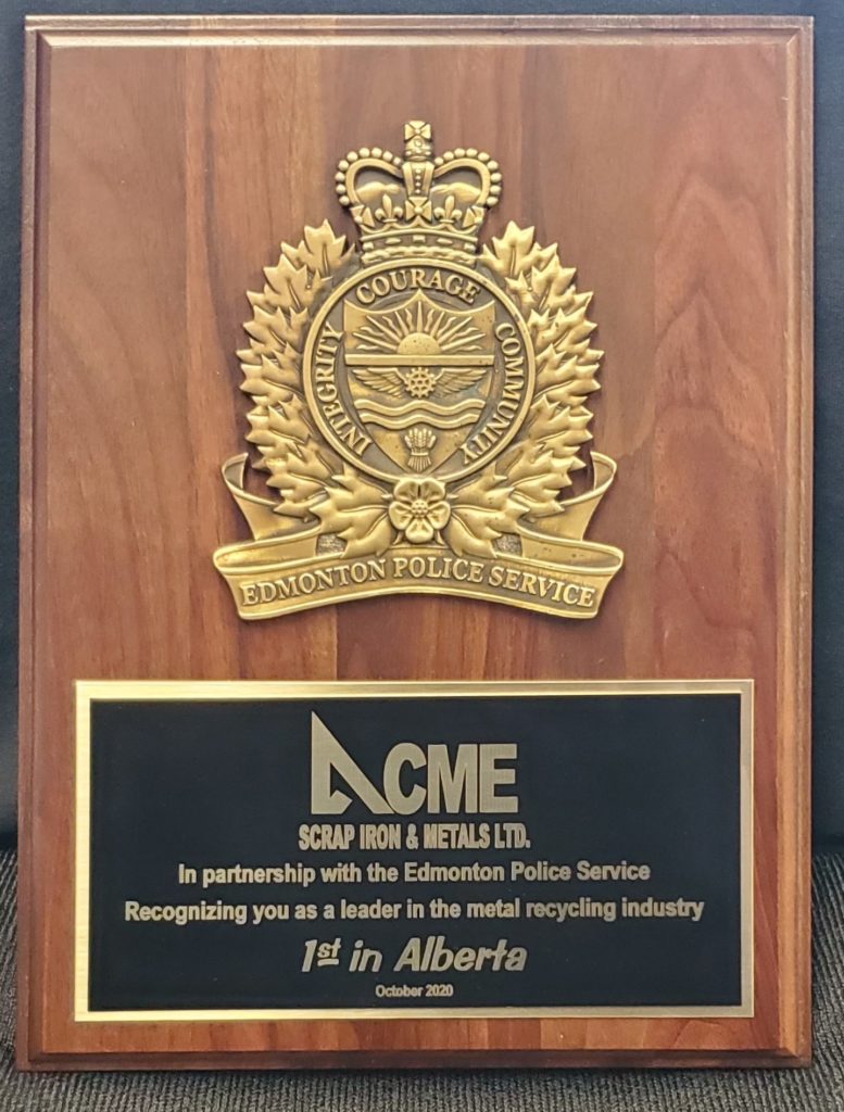 Acme Scrap Metal Edmonton Recycling Facility for Scrap Metal